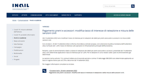 Premi INAIL 2022, dal 14 settembre rate e sanzioni più care: nuovo aumento dei tassi di interesse