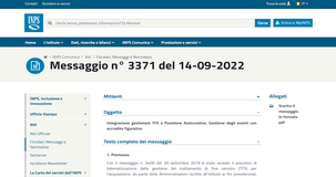 TFS dipendenti pubblici, dall'INPS istruzioni per gestire eventi con accredito figurativo