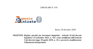 Regime impatriati e regime forfettario sono incompatibili