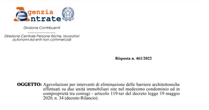 Bonus barriere architettoniche 2022: doppia detrazione per i lavori di collegamento di due appartamenti
