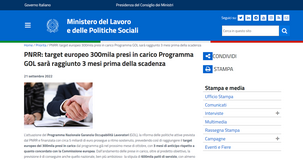 Percettori del reddito di cittadinanza e disoccupati: verso il lavoro con il Programma GOL
