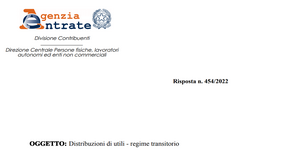 Dividendi: stop al regime transitorio dal 2023