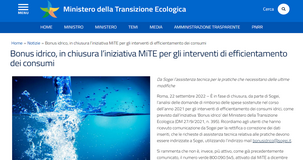 Bonus idrico, quando arriva? Pagamento più vicino, novità dal MITE