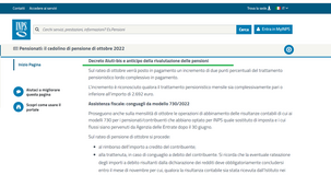 Pagamento pensioni ottobre 2022, gli aumenti della rivalutazione anticipata nell'accredito INPS