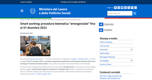 Smart working: due modalità di comunicazione fino al 31 dicembre 2022