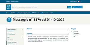 Invalidità civile, esteso il servizio online INPS per l'invio della documentazione sanitaria