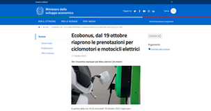 Moto, scooter, ciclomotori e motocicli elettrici: da oggi, 19 ottobre, nuove prenotazioni per l'ecobonus