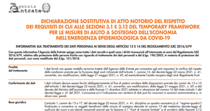 Autodichiarazione Aiuti di Stato Covid, nuovo modello con semplificazioni: meglio tardi che mai