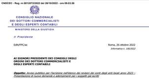 Revisori dei conti enti locali: dal 3 novembre al via le domande per l'iscrizione all'elenco 