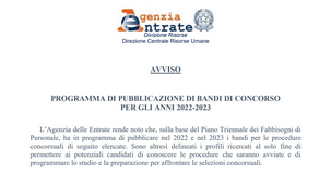 Assunzioni Agenzia delle Entrate 2023: bandi per oltre 1.600 funzionari