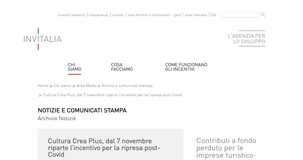 Cultura crea plus: dal 7 novembre riapre lo sportello di domanda per i contributi a fondo perduto