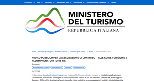 Bonus guide turistiche: domanda entro la scadenza del 30 novembre per i contributi fino a 7.500 euro