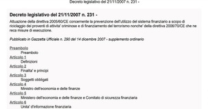 Riciclaggio: definizione e normativa di riferimento