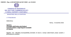 Commercialisti: l'attività professionale è incompatibile con il full time da dipendente pubblico
