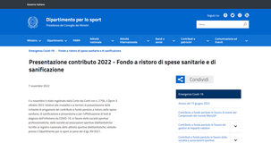 Società sportive: domanda per il bonus sanificazione entro la scadenza del 7 dicembre 2022