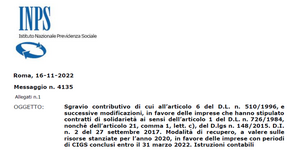 Contratti di solidarietà, le istruzioni INPS sullo sgravio dei contributi per le imprese