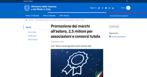 Marchi collettivi 2022: domanda dal 22 novembre per la promozione del Made in Italy all'estero