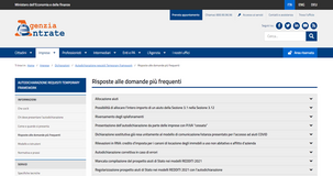 Aiuti di Stato, FAQ e Statuto dei Diritti del Contribuente