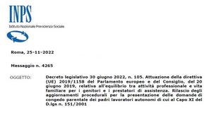 Congedo paternità lavoratori autonomi, le istruzioni INPS per la presentazione delle domande
