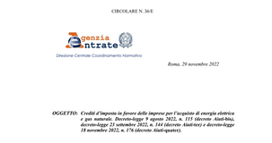 Bonus energia imprese 2022: dall'Agenzia delle Entrate i chiarimenti sui requisiti