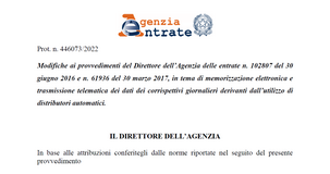 Corrispettivi telematici, eliminata la scadenza di fine anno per i distributori automatici