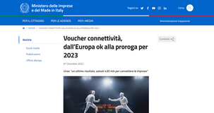 Bonus internet per imprese e professionisti: proroga fino al 31 dicembre 2023