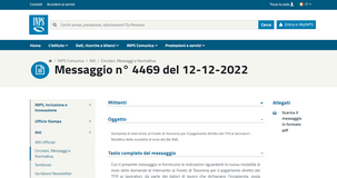 TFR: dall'INPS nuove istruzioni per la domanda di intervento al Fondo di Tesoreria