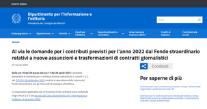 Bonus assunzione giornalisti: come fare domanda per i contributi del Fondo per l'editoria 