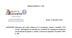 Tabacchi e sacchetti di nicotina: i codici tributo per il pagamento di imposte e sanzioni