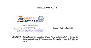 Superbonus e sismabonus, via libera con acconto e sconto in fattura entro il 30 giugno 2022