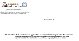 Niente IVA fino alla fine del 2023 per le rette di scuola calcio delle ASD