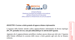 PC e computer gratis, domanda all'Agenzia delle Entrate entro la scadenza del 3 febbraio 2023