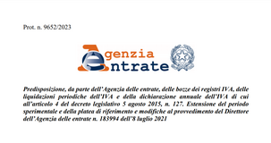 Precompilata IVA 2023: platea estesa per le bozze delle LIPE e il servizio di pagamento