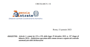 Definizione agevolata degli avvisi bonari tra criticità e chiarimenti della circolare delle Entrate