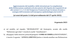 Annullamento Autodichiarazione Aiuti di Stato Covid: dalle Entrate istruzioni e scadenze
