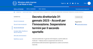 Accordi per l'innovazione: fondi esauriti, dal 1° febbraio chiuso il secondo sportello