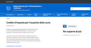 Bonus carta: al via la domanda per le imprese editrici 