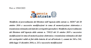 Lotteria degli scontrini istantanea: registratori telematici da aggiornare entro il 2 ottobre