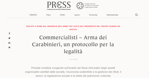 Commercialisti e Carabinieri, firmato un protocollo per la legalità
