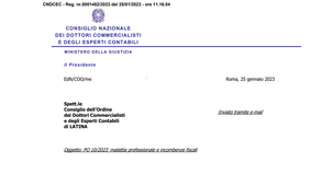 Malattia professionale e sospensione adempimenti tributari, chiarimenti dal CNDCEC