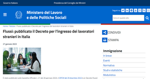 Decreto Flussi 2023: domanda di nulla osta dal 27 marzo, novità e istruzioni