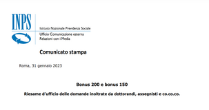 Bonus 200 euro: riesame d'ufficio per le domande di dottorandi, assegnisti e co.co.co. 