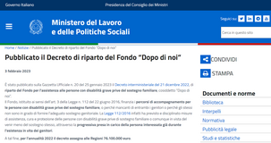 Assistenza alle persone con grave disabilità: pronte le nuove risorse 
