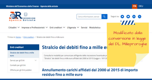Stralcio delle cartelle 2023, novità sull'annullamento dei debiti nel DL Milleproroghe