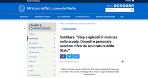 Gli insegnanti vittima di violenza a scuola saranno difesi da avvocati dello Stato 