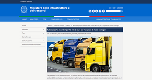 Bonus autotrasportatori: dal 15 marzo 2023 domanda per gli incentivi per l'acquisto di mezzi ecologici 