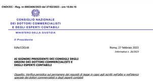  Commercialisti: scadenza il 31 marzo 2023 per la verifica dei requisiti di iscrizione all'albo 