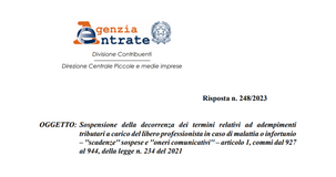 Malattia professionista, tempi e comunicazioni per la sospensione delle scadenze