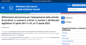 Comunicazione lavoro usurante e notturno: proroga del termine al 17 aprile 2023
