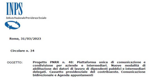 Nuovo cassetto previdenziale, le istruzioni dell'INPS per commercialisti e consulenti del lavoro